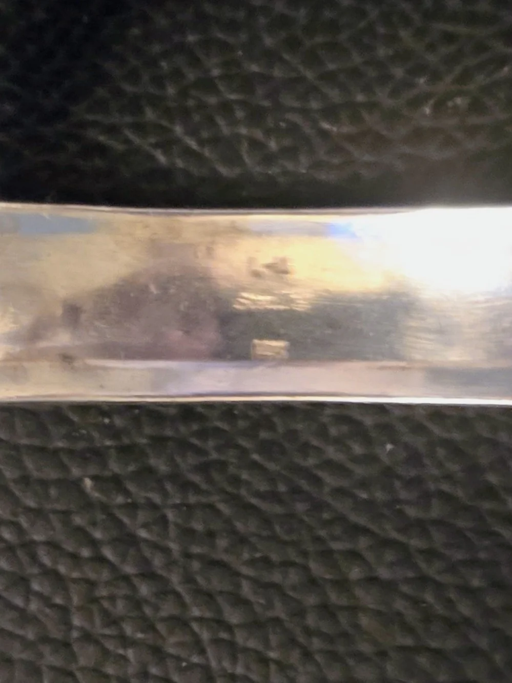 Silver Cuff with Architectural Gold Inlay Native Pueblo Village Cuff